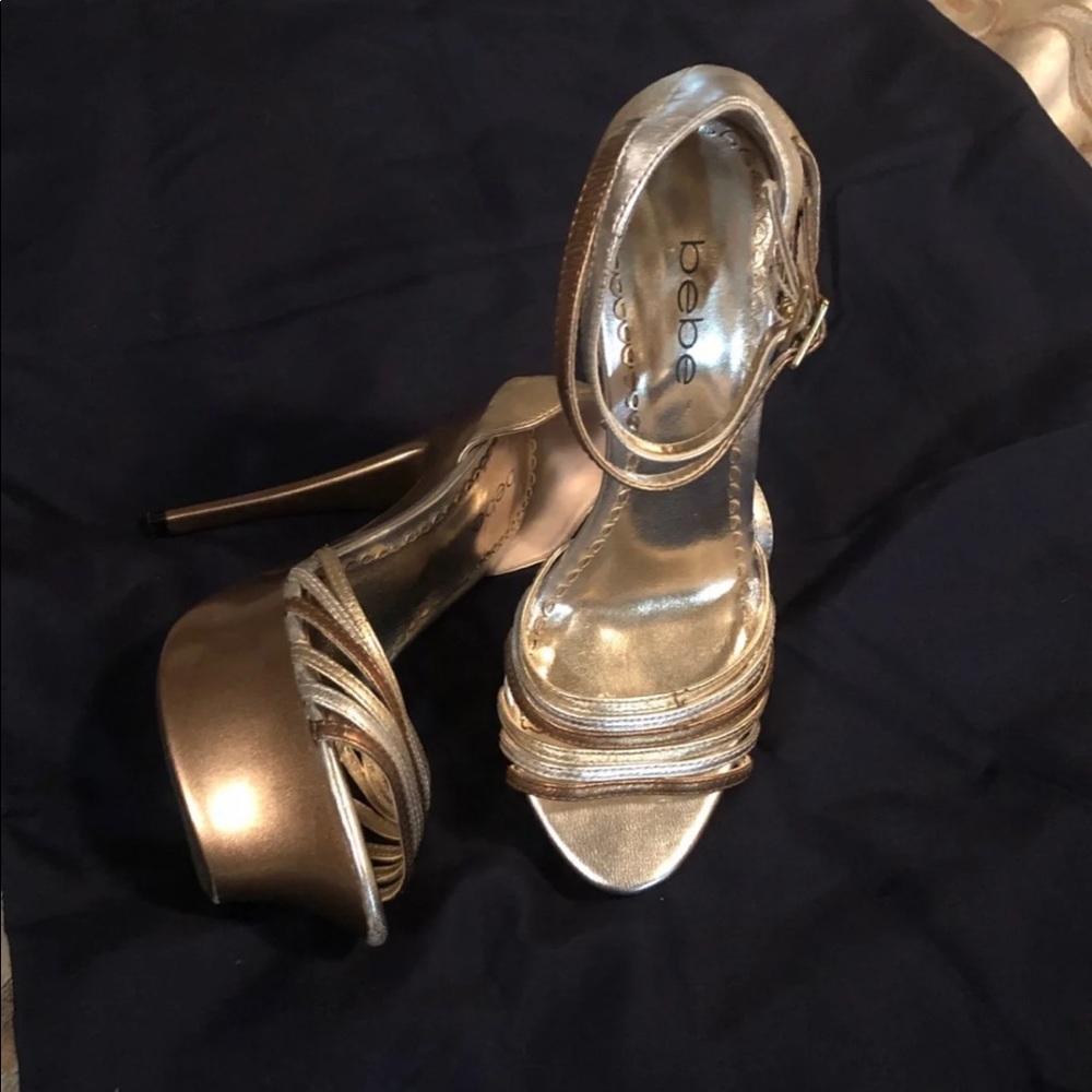 Bebe platform stiletto heels